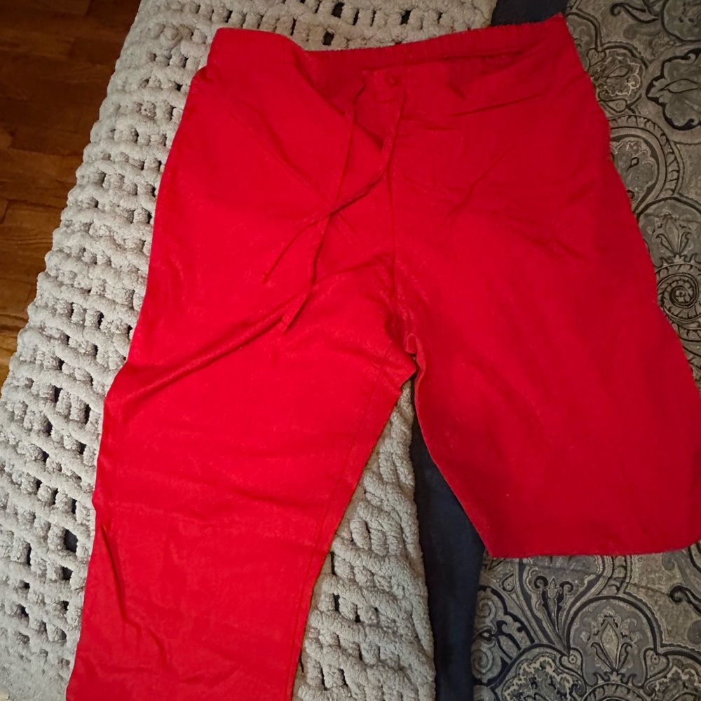 Cherokee workwear scrub pants in red